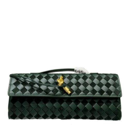 Bottega Long Andiamo clutch-Green