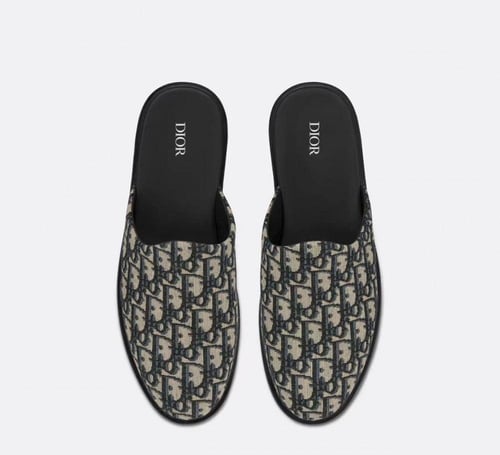 Dior Indior Mule 'Dior Oblique - Beige Black'