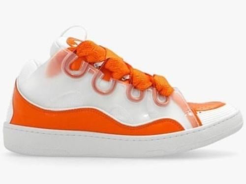 Lanvin Curb lace-up sneakers Orange