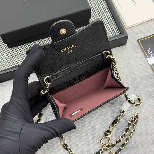 Chanel Mini Classic Wallet -Black