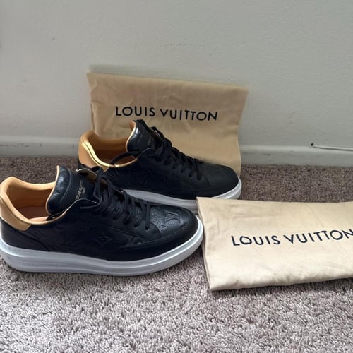 LOUIS VUITTON Time Out Sneakers Black Monogram