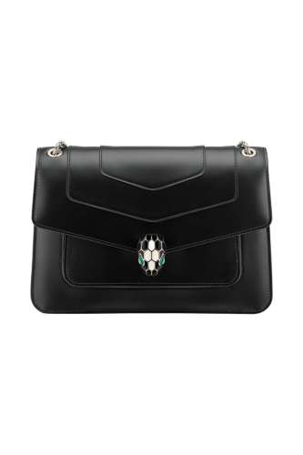 Bvlgari Serpenti Forever Calf Leather -BLACK