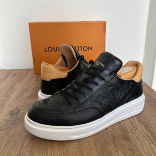 LOUIS VUITTON Time Out Sneakers Black Monogram