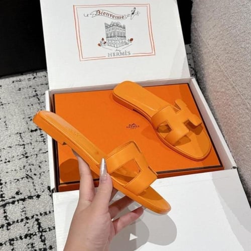 ‏ Hermès Oran Orange slipper