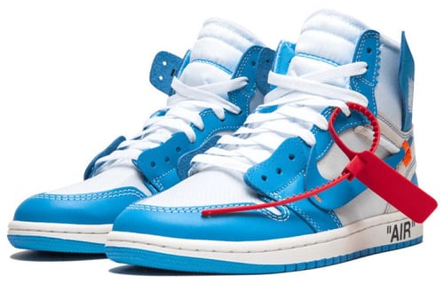 Air jordan 1 high off white Light Blue
