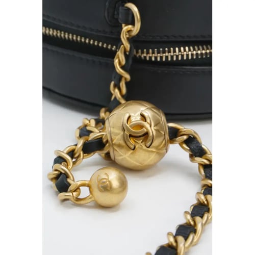Chanel Round Vanity Bag-Black