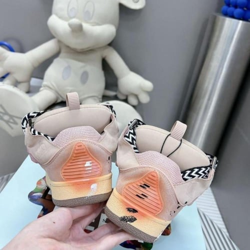 Lanvin Curb lace-up sneakers Dusty Pink