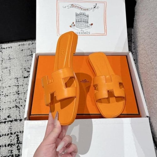 ‏ Hermès Oran Orange slipper