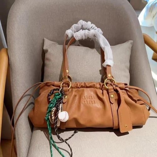 MIU MIU Joie Nappa Leather Shoulder Bag Strap