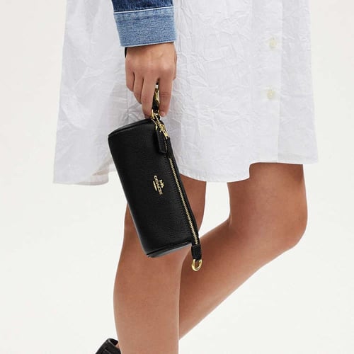 COACH Nolita Barrel Bag- Gold/Black