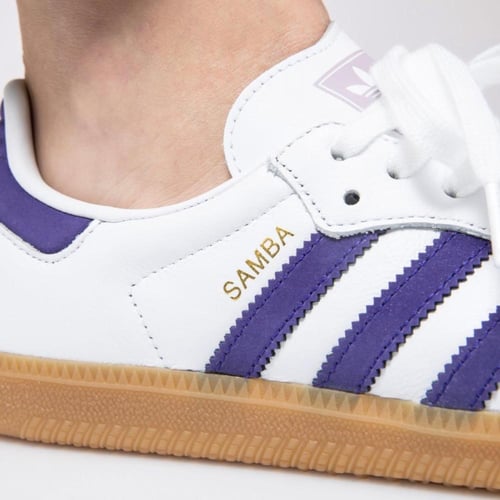 adidas Samba OG "white collegiate purple" sneakers