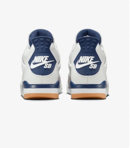 NIKE SB X AIR JORDAN 4 SUMMIT WHITE / NAVY / NEUTR...