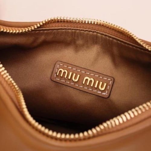 MIU MIU Small Wander Shoulder Bag in Softy Leather