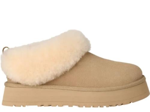 UGG platform suede flat mules