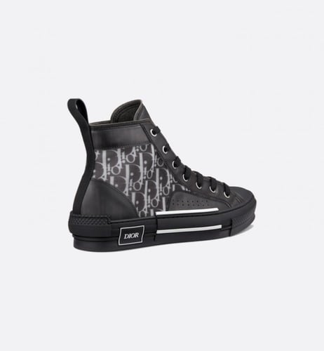 B23 HIGH-TOP SNEAKER Black and White Dior Oblique...