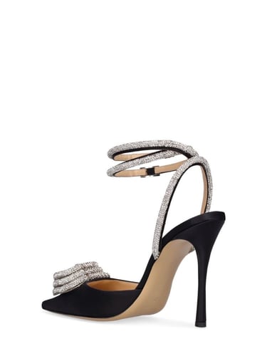 Mach & Mach 110mm Triple Heart satin pumps