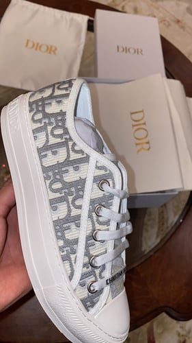 CHRISTIAN DIOR Women's Trainers white grey