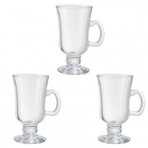 طقم كاسات مستر هوم - 3 قطع - 120 مل - زجاج