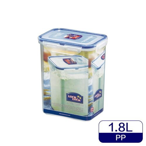 حافظة طعام مستطيلة لوك آند لوك - 1.8 لتر - بلاستيك