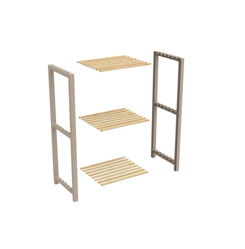 رفوف متعددة الأغراض فيكس وود - ثلاث طبقات