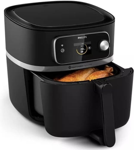 قلاية هوائية متصلة من فيليبس - HD9880/91، أسود