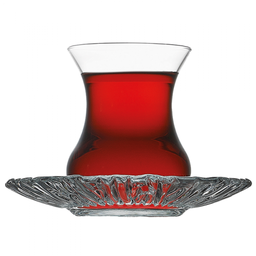 طقم كاسات شاي تركي باشاباشي أورورا - 12 قطعة - 145...