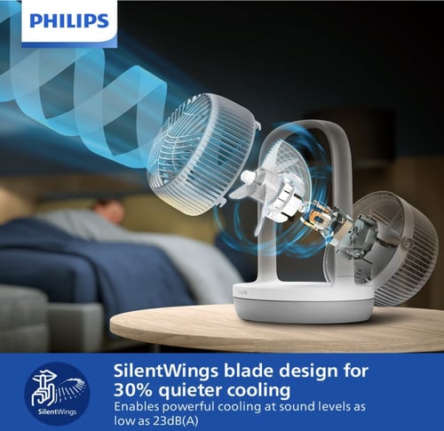 فيليبس مروحة طاولة سلسلة 2000، 24.0 واط، ابيض، عدد...