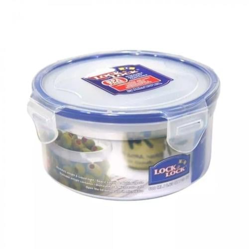 حافظة طعام دائرية لوك آند لوك - 600 مل - بلاستيك