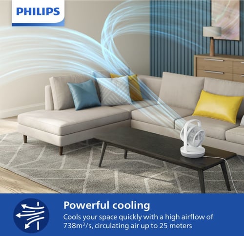 فيليبس مروحة طاولة سلسلة 2000، 24.0 واط، ابيض، عدد...