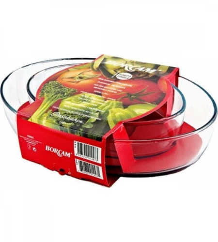 طقم صواني بيضاوية زجاج للفرن باشاباشي بورجام - قطع...