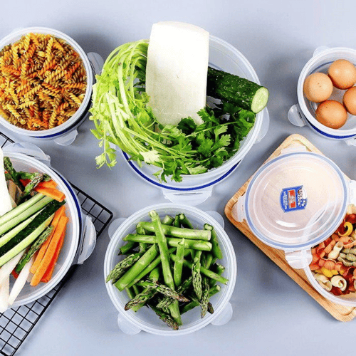 حافظة سلطة دائرية لوك آند لوك - 1.4 لتر - بلاستيك