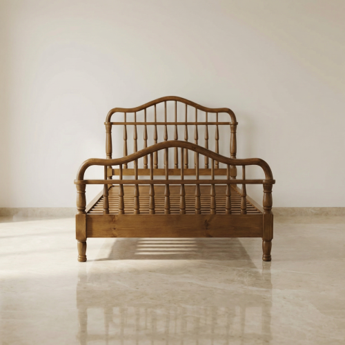 سرير خشبي مقاس ١٢٠ + ٢٠٠