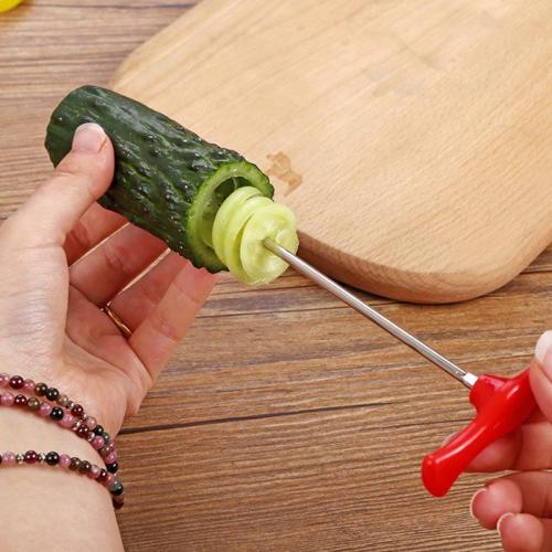 أداة مطبخ لتقطيع الخضروات بشكل حلزوني. بلاستيك + س...