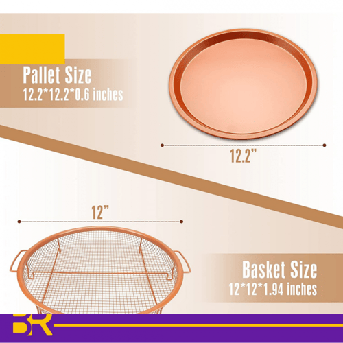 صينية شبك نحاسية للفرن والقلاية الهوائية توزيع حرا...