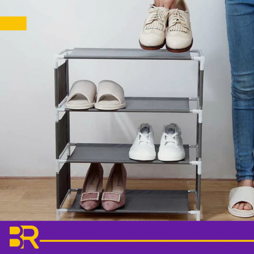 درج تنظيم احذية قماش 3رفوف