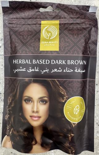 حناء شعر لون بني غامق