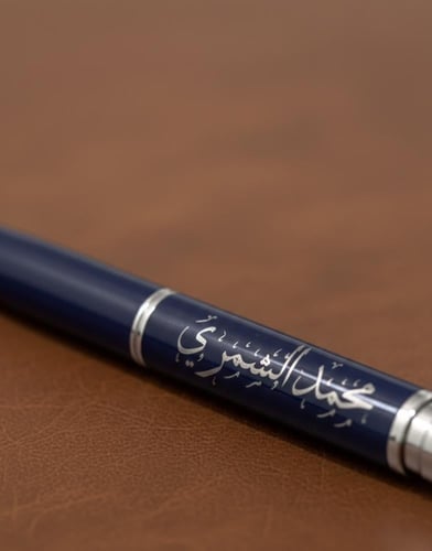 قلم فاخر منحوت بالاسم
