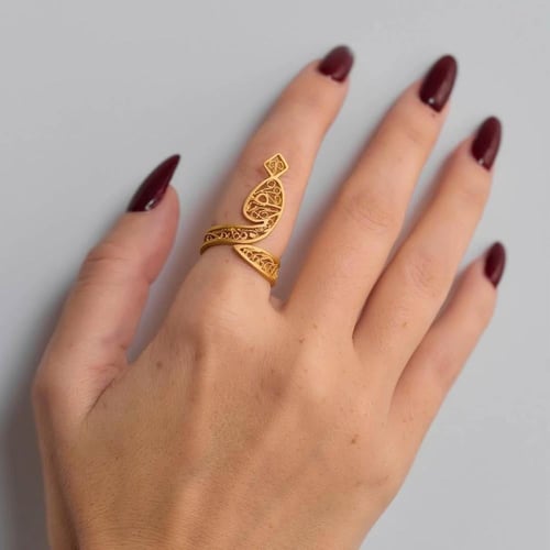 خاتم بحفر الحرف على طلبك