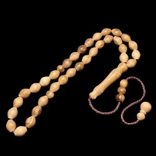 سبحة من خشب الزيتون 33 خرزة