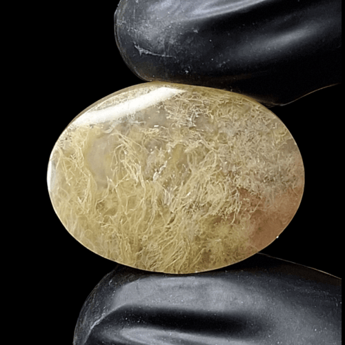 حجر عقيق طبيعي طحلبي مشجر