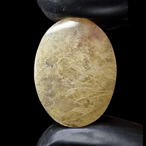 حجر عقيق طبيعي طحلبي مشجر