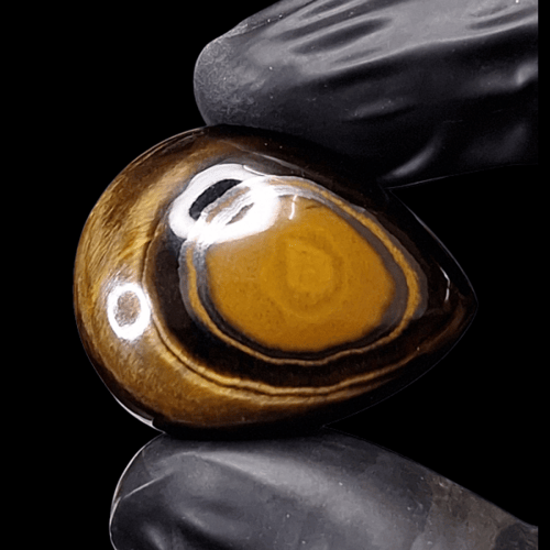 حجر عين النمر الطبيعي مفحوص و موثق بشهادة مختبر