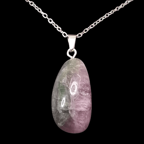 اكسسوار فاخر حجر فلورايت طبيعي متعدد اللون مفحوص ب...