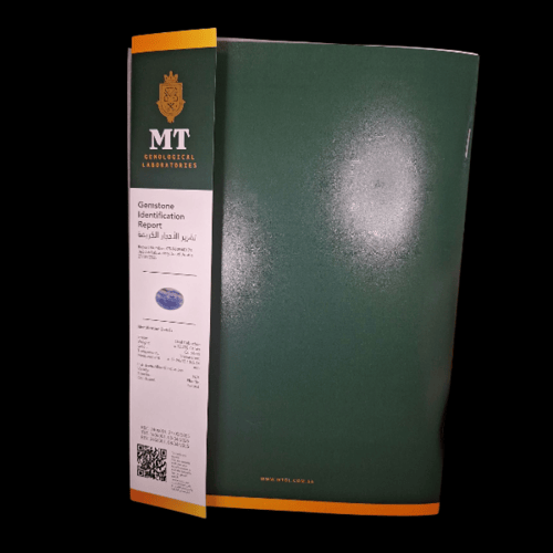 حجر فلورايت طبيعي مفحوص و موثق بشهادة مختبر