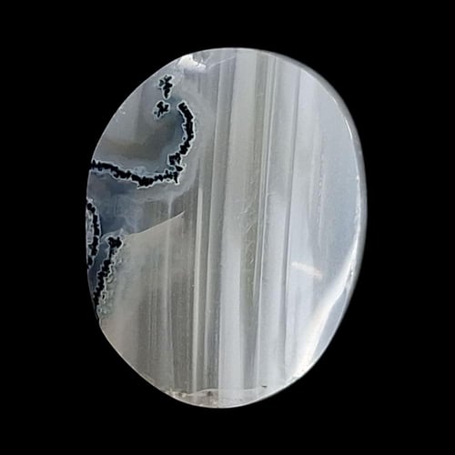 حجر عقيق ابيض كلر باند طبيعي