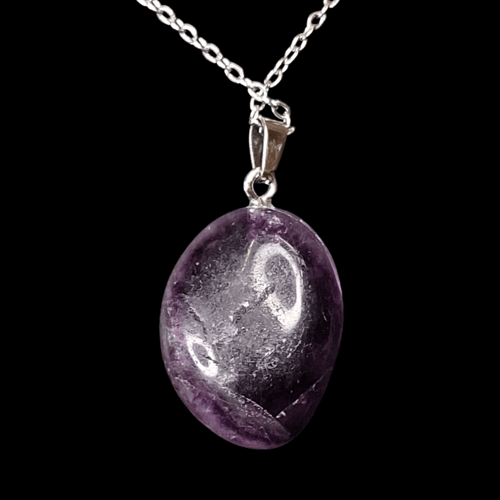 اكسسوار تعليقة حجر فلورايت طبيعي مفحوص و موثق بشها...