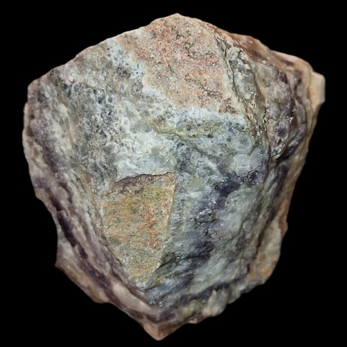 حجر عروق جمشت خام طبيعي تحفة للإقتناء أو الإهداء