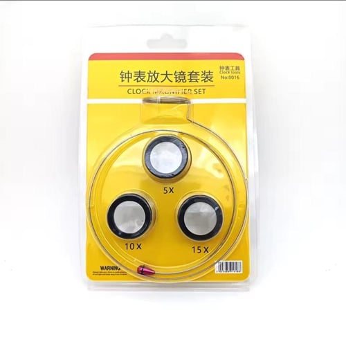 طقم عدسات مكبرة من 5x 10x 15x زوم مع حامل