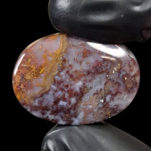 حجر عقيق طحلبي طبيعي