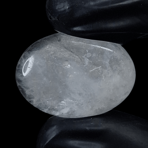 حجر الدر روك كوارتز كوارتز الطبيعي مفحوص بشهادة مخ...